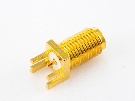 SMA female straight bulkhead connector
