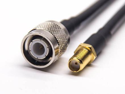 TNC male straight cable assembly, RG223