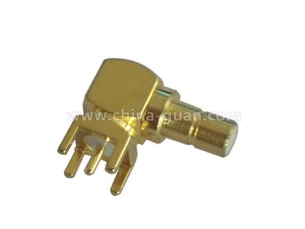 SMB female right-angle PCB mount connector