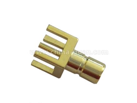 SMB female straight PCB mount connector