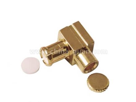 MCX male right-angle connector