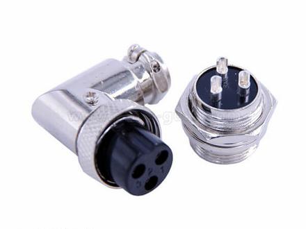 GX16 RF cable assembly (female)