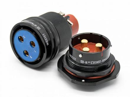 Y50X coaxial straight panel mount connector