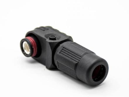 coaxial right-angle connector