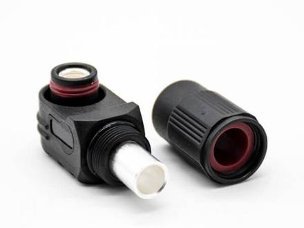 coaxial right-angle connector, waterproof